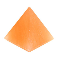 Crystal Pyramid SELENITE Red 5x5cm